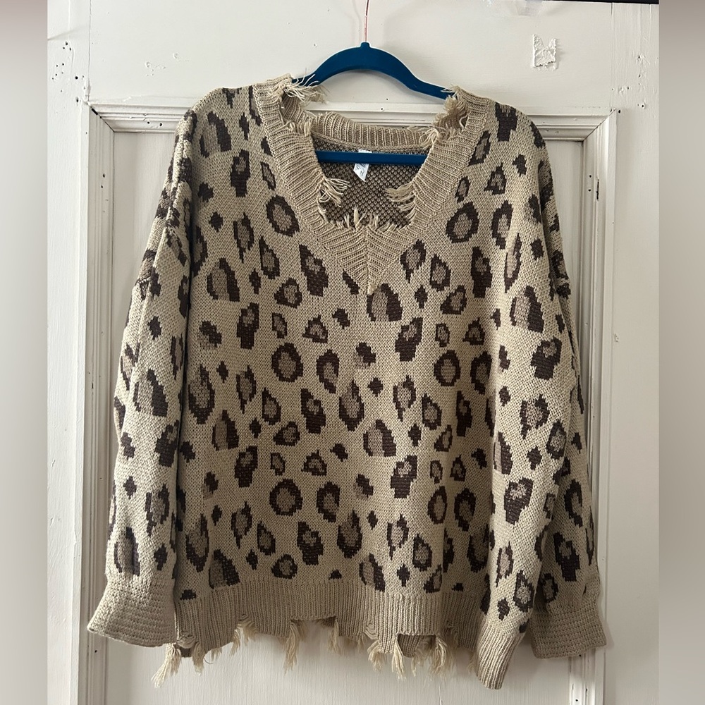 Leopard Print Sweater
